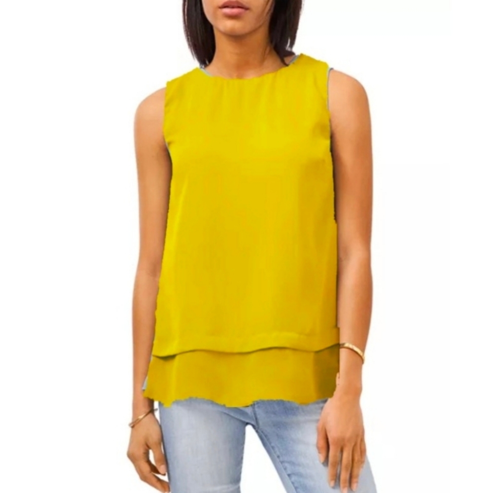 ROSE+OLIVE Layered Sleeveless Tank Top Blouse